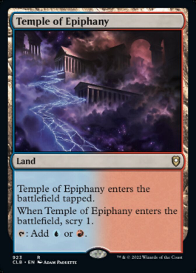 Temple of Epiphany [Commander Legends: Battle for Baldur's Gate] | Exor Games New Glasgow