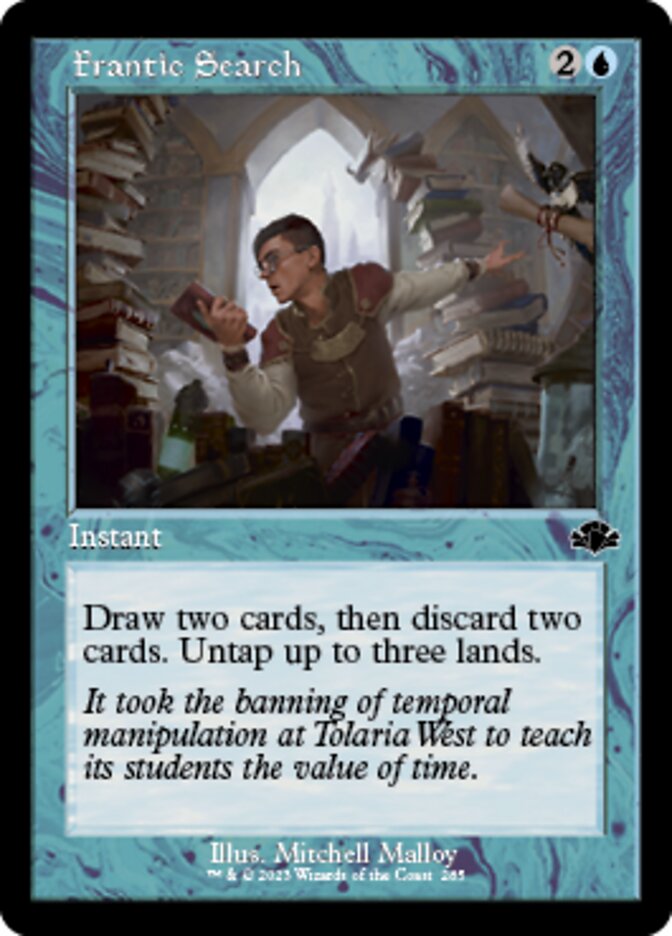 Frantic Search (Retro) [Dominaria Remastered] | Exor Games New Glasgow
