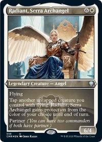 Radiant, Serra Archangel (Foil Etched) [Commander Legends] | Exor Games New Glasgow