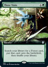 Three Visits (Extended Art) [Commander Legends] | Exor Games New Glasgow
