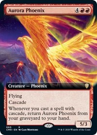 Aurora Phoenix (Extended Art) [Commander Legends] | Exor Games New Glasgow