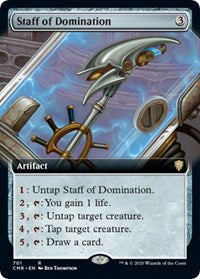Staff of Domination (Extended Art) [Commander Legends] | Exor Games New Glasgow