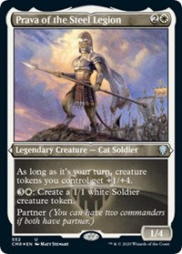 Prava of the Steel Legion (Foil Etched) [Commander Legends] | Exor Games New Glasgow