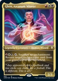 Ghen, Arcanum Weaver (Foil Etched) [Commander Legends] | Exor Games New Glasgow