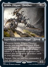 Armix, Filigree Thrasher (Foil Etched) [Commander Legends] | Exor Games New Glasgow