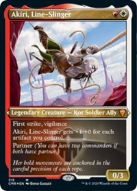 Akiri, Line-Slinger (Foil Etched) [Commander Legends] | Exor Games New Glasgow