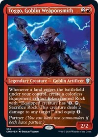 Toggo, Goblin Weaponsmith (Foil Etched) [Commander Legends] | Exor Games New Glasgow