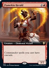 Flamekin Herald (Extended Art) [Commander Legends] | Exor Games New Glasgow