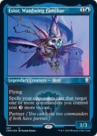 Esior Wardwing Familiar (Foil Etched) [Commander Legends] | Exor Games New Glasgow