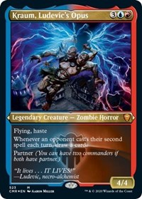 Kraum, Ludevic's Opus (Foil Etched) [Commander Legends] | Exor Games New Glasgow