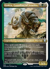Hamza, Guardian of Arashin (Foil Etched) [Commander Legends] | Exor Games New Glasgow