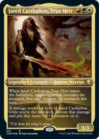 Jared Carthalion, True Heir (Foil Etched) [Commander Legends] | Exor Games New Glasgow
