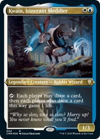 Kwain, Itinerant Meddler (Foil Etched) [Commander Legends] | Exor Games New Glasgow