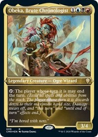Obeka, Brute Chronologist (Foil Etched) [Commander Legends] | Exor Games New Glasgow