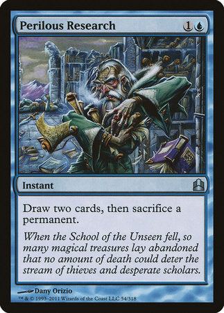 Perilous Research [Commander 2011] | Exor Games New Glasgow