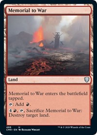 Memorial to War [Commander Legends] | Exor Games New Glasgow