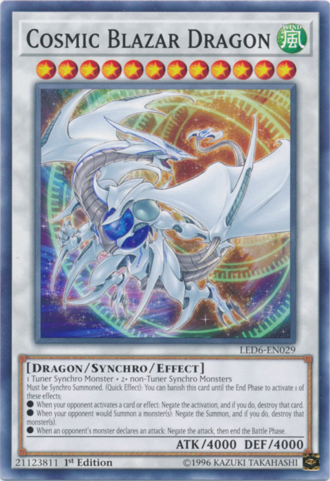 Cosmic Blazar Dragon [LED6-EN029] Common | Exor Games New Glasgow