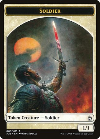 Soldier Token (003) [Masters 25 Tokens] | Exor Games New Glasgow