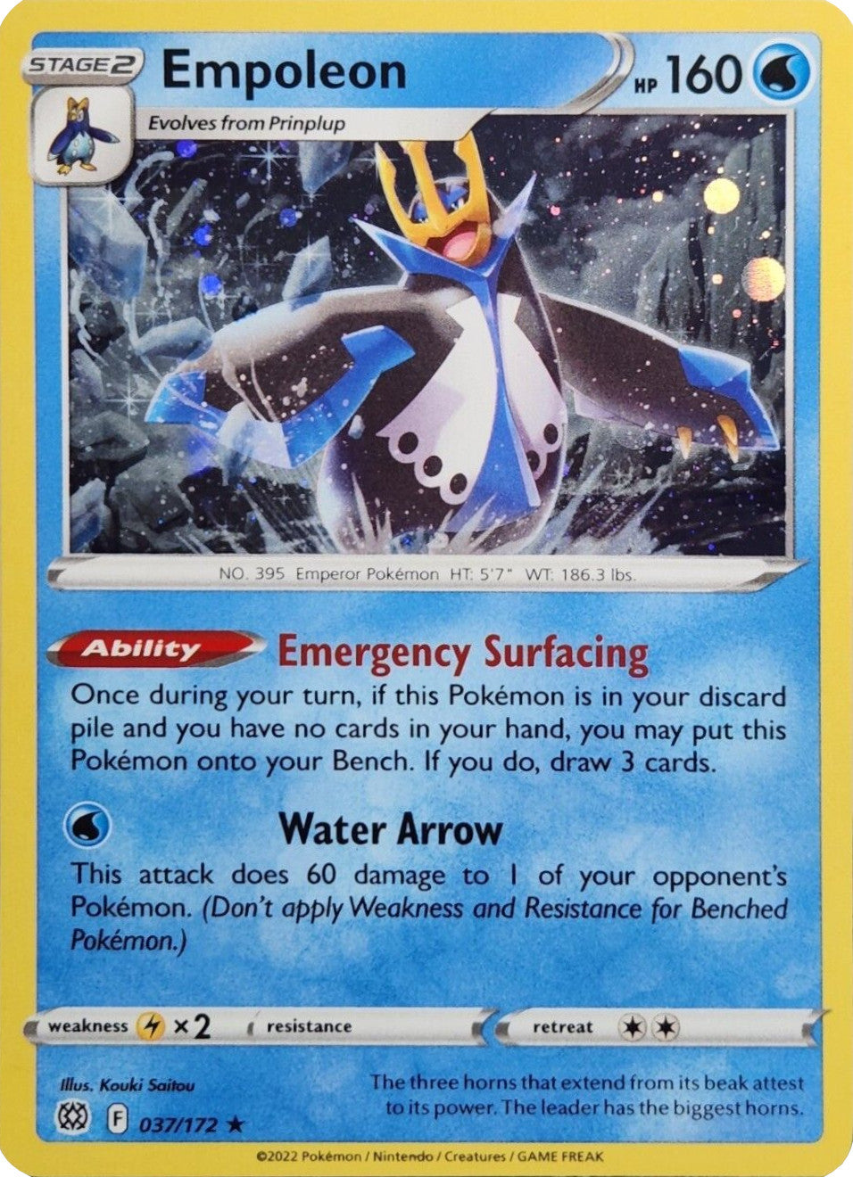 Empoleon (037/172) (Cosmos Holo) [Sword & Shield: Brilliant Stars] | Exor Games New Glasgow