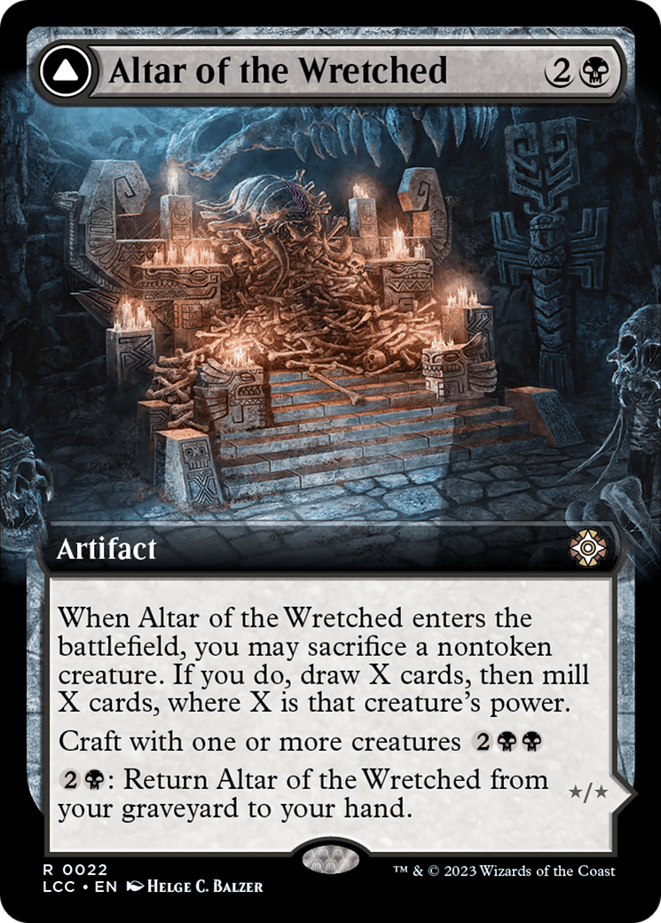 Altar of the Wretched // Wretched Bonemass (Extended Art) [The Lost Caverns of Ixalan Commander] | Exor Games New Glasgow