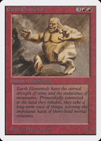 Earth Elemental [Unlimited Edition] | Exor Games New Glasgow