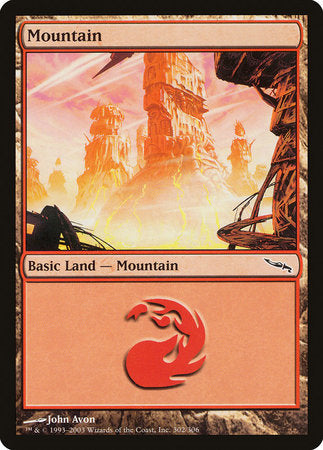 Mountain (302) [Mirrodin] | Exor Games New Glasgow