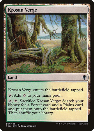 Krosan Verge [Commander 2016] | Exor Games New Glasgow