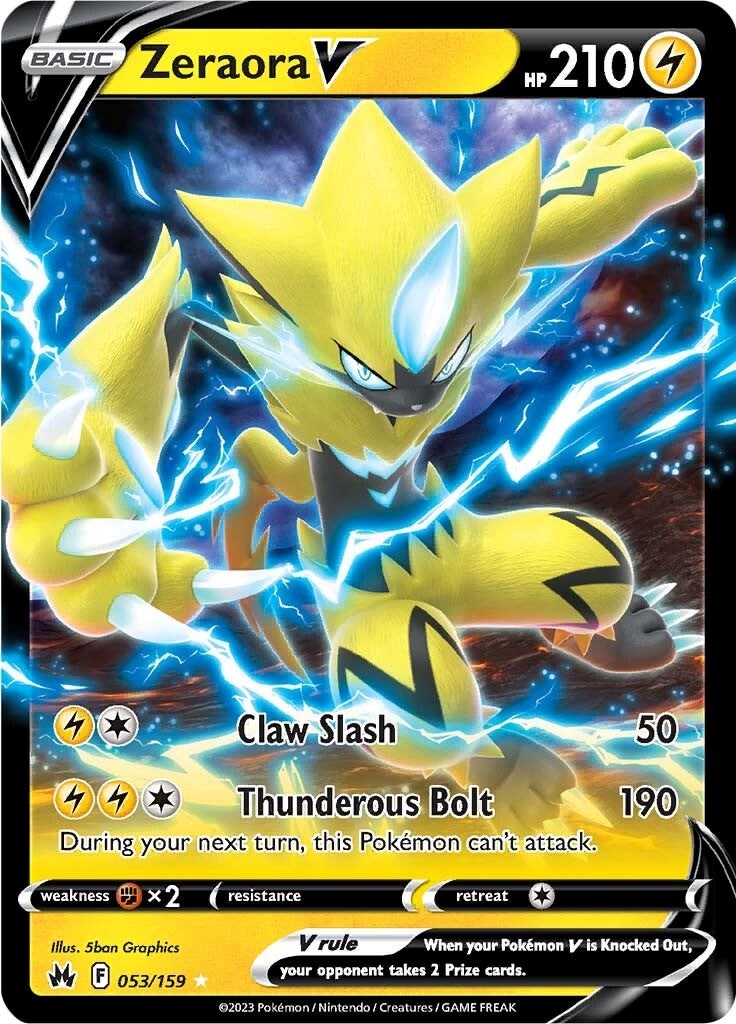 Zeraora V (053/159) [Sword & Shield: Crown Zenith] | Exor Games New Glasgow