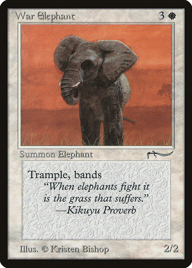 War Elephant (Light Mana Cost) [Arabian Nights] | Exor Games New Glasgow