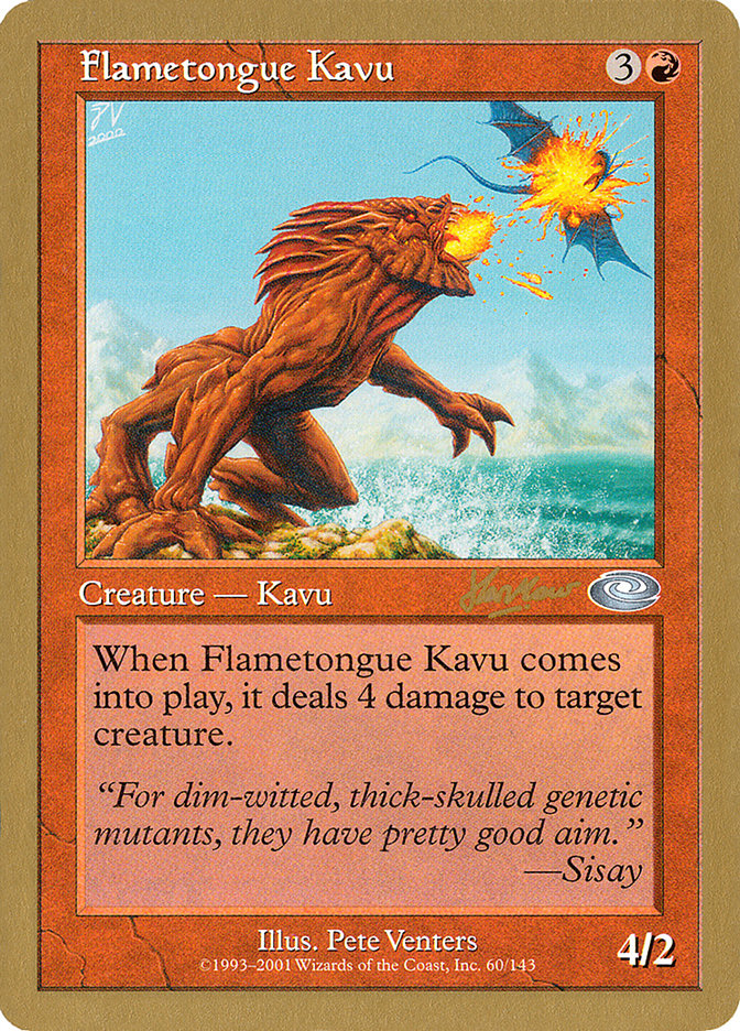 Flametongue Kavu (Sim Han How) [World Championship Decks 2002] | Exor Games New Glasgow