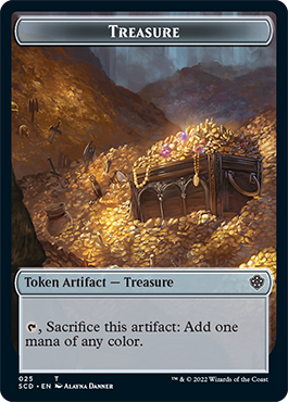 Treasure // Treasure Double-Sided Token [Starter Commander Decks] | Exor Games New Glasgow