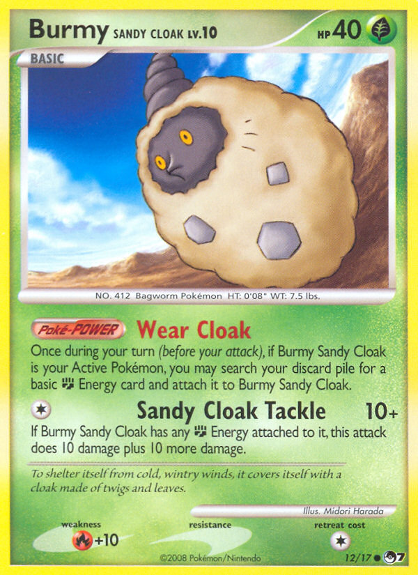 Burmy Sandy Cloak (12/17) [POP Series 7] | Exor Games New Glasgow