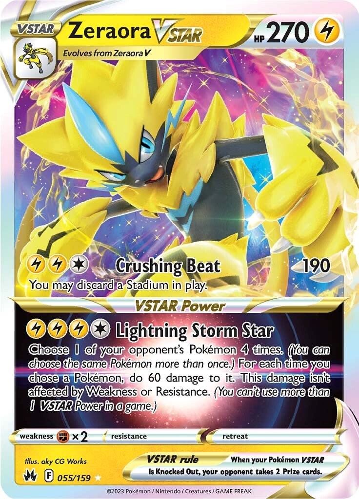 Zeraora VSTAR (055/159) [Sword & Shield: Crown Zenith] | Exor Games New Glasgow