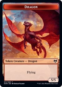 Dragon // Thopter Double-sided Token [Kaldheim Commander] | Exor Games New Glasgow