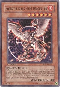 Horus the Black Flame Dragon LV6 [SOD-EN007] Super Rare | Exor Games New Glasgow