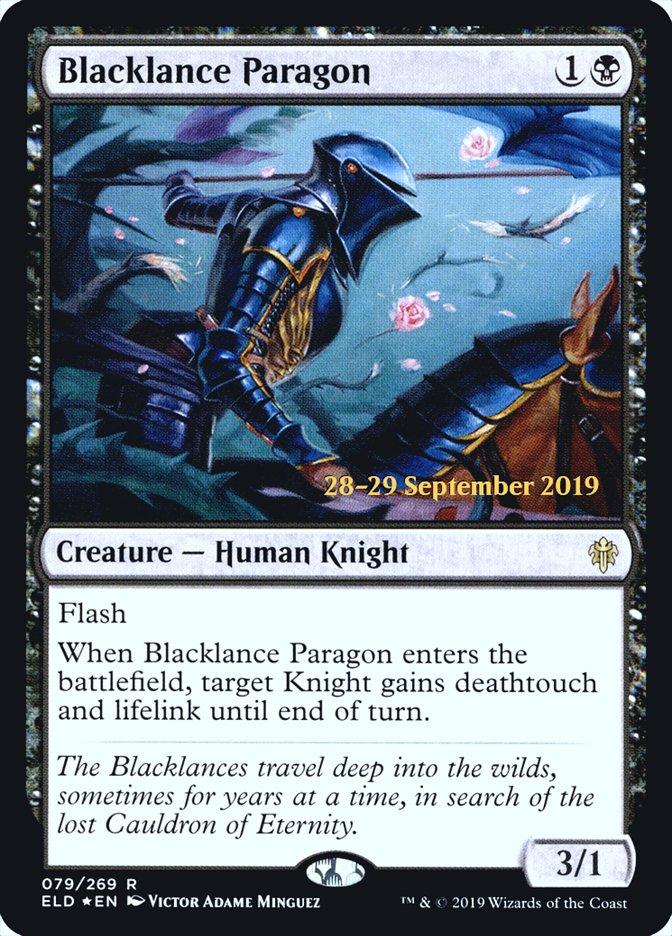 Blacklance Paragon  [Throne of Eldraine Prerelease Promos] | Exor Games New Glasgow