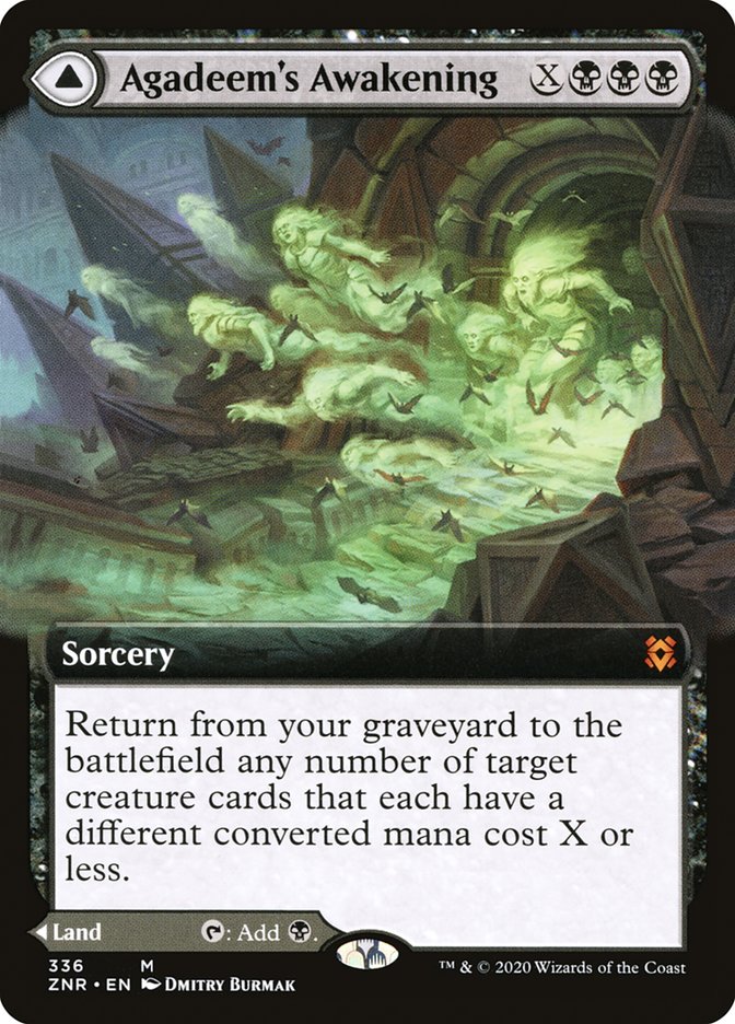 Agadeem's Awakening // Agadeem, the Undercrypt (Extended Art) [Zendikar Rising] | Exor Games New Glasgow