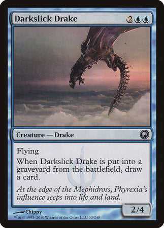 Darkslick Drake [Scars of Mirrodin] | Exor Games New Glasgow