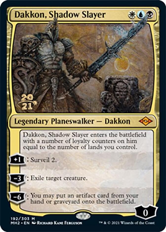 Dakkon, Shadow Slayer [Modern Horizons 2 Prerelease Promos] | Exor Games New Glasgow