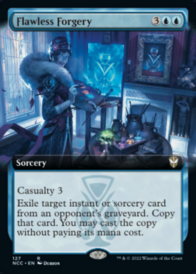 Flawless Forgery (Extended Art) [Streets of New Capenna Commander] | Exor Games New Glasgow