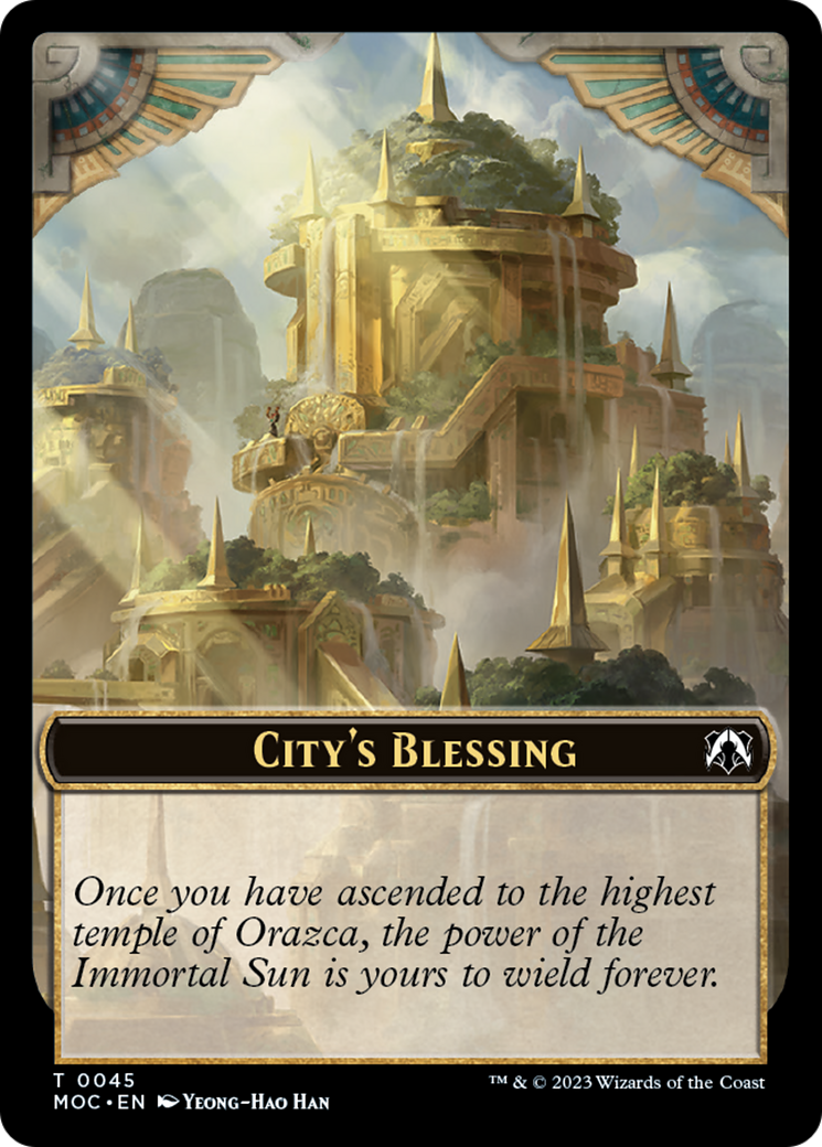 Butterfly // City's Blessing Double-Sided Token [March of the Machine Commander Tokens] | Exor Games New Glasgow