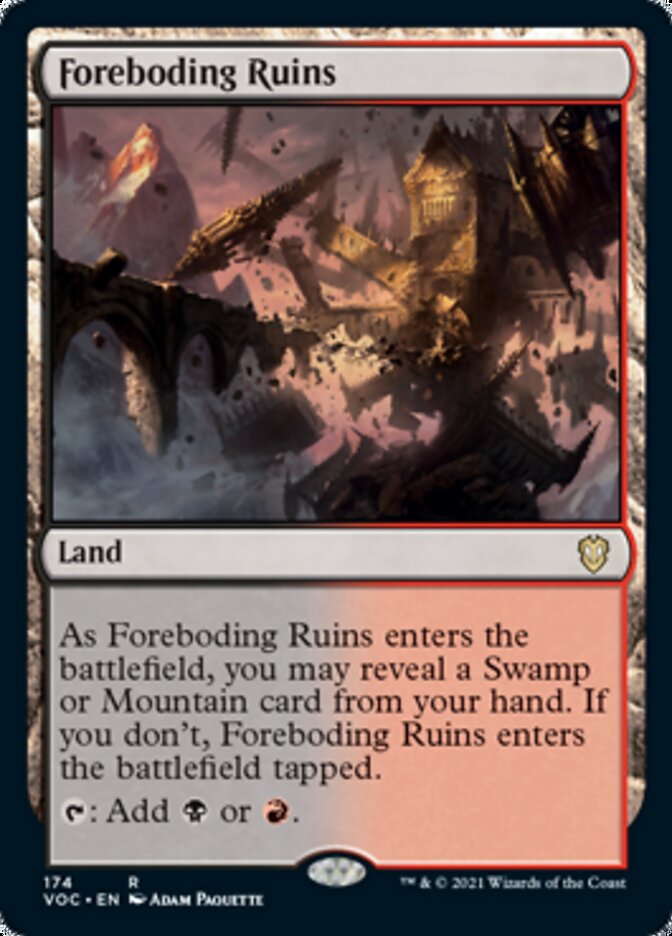 Foreboding Ruins [Innistrad: Crimson Vow Commander] | Exor Games New Glasgow