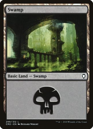 Swamp (299) [Commander Anthology Volume II] | Exor Games New Glasgow