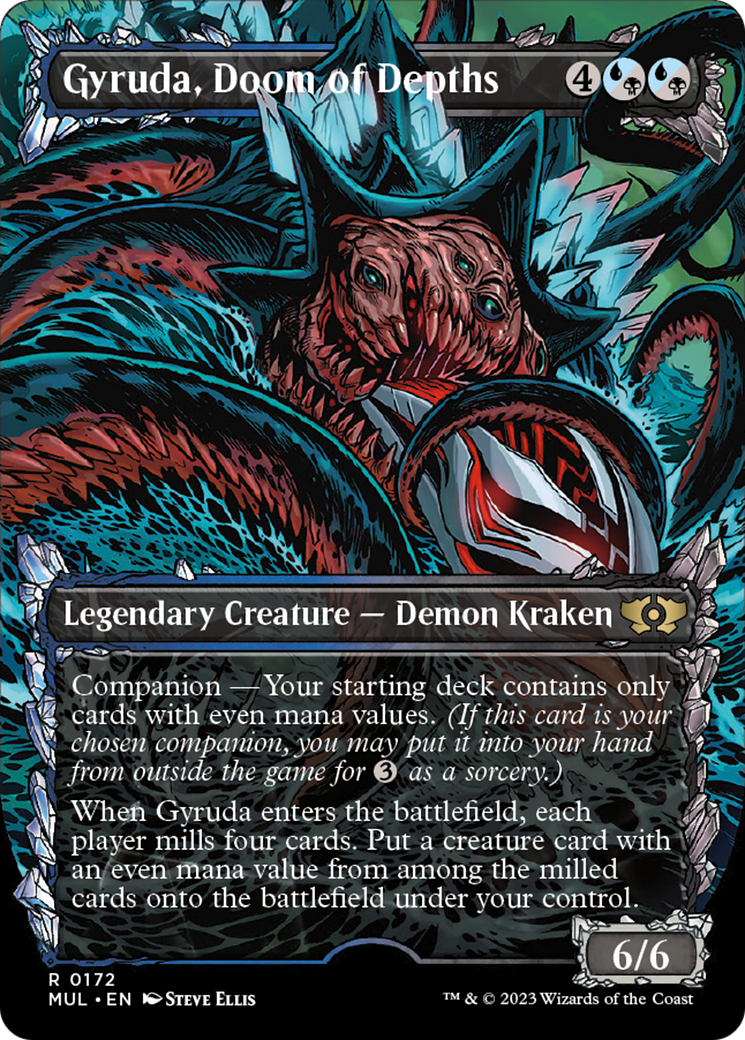 Gyruda, Doom of Depths (Halo Foil) [Multiverse Legends] | Exor Games New Glasgow