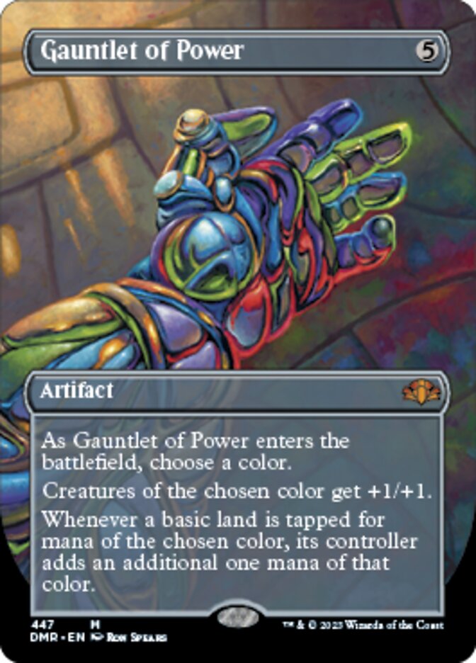 Gauntlet of Power (Borderless Alternate Art) [Dominaria Remastered] | Exor Games New Glasgow