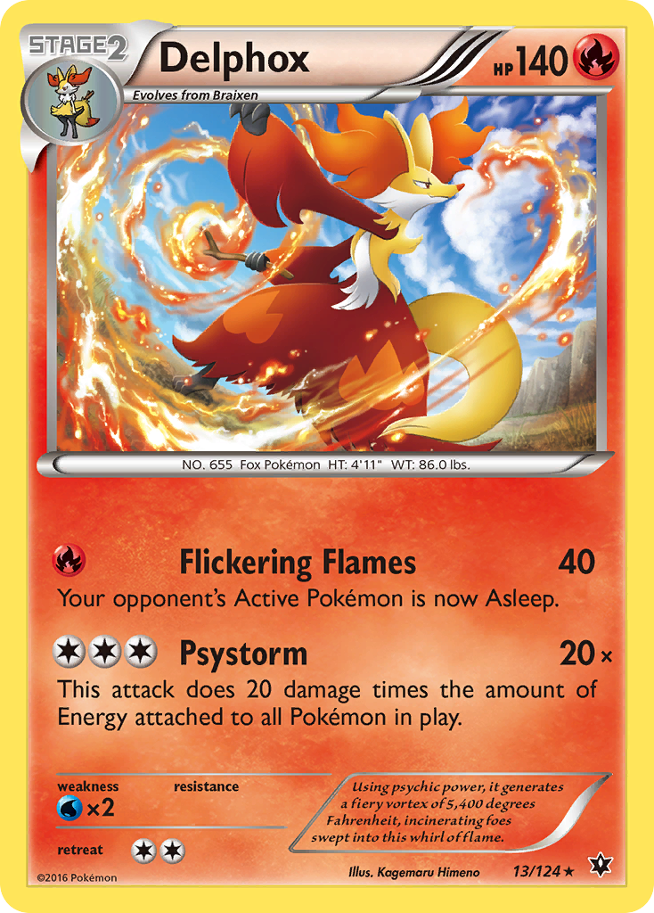 Delphox (13/124) [XY: Fates Collide] | Exor Games New Glasgow