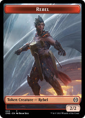 Rebel // Goblin Double-Sided Token [Phyrexia: All Will Be One Commander Tokens] | Exor Games New Glasgow