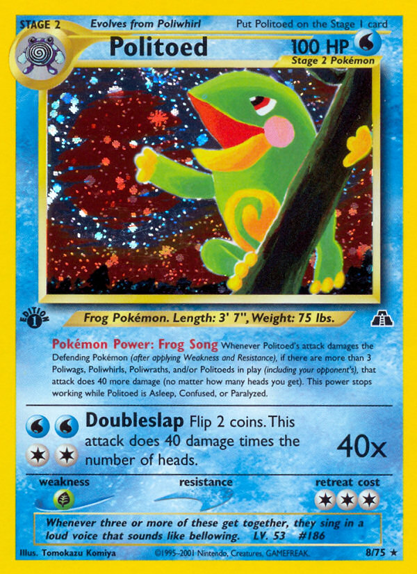 Politoed (8/75) [Neo Discovery 1st Edition] | Exor Games New Glasgow