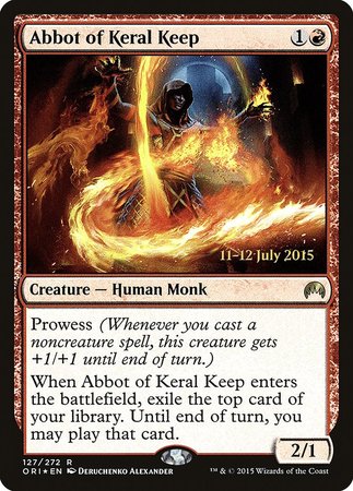 Abbot of Keral Keep [Magic Origins Promos] | Exor Games New Glasgow