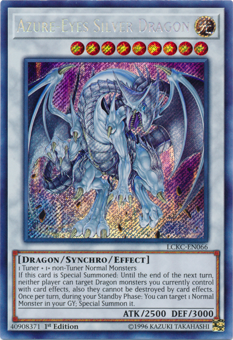 Azure-Eyes Silver Dragon [LCKC-EN066] Secret Rare | Exor Games New Glasgow